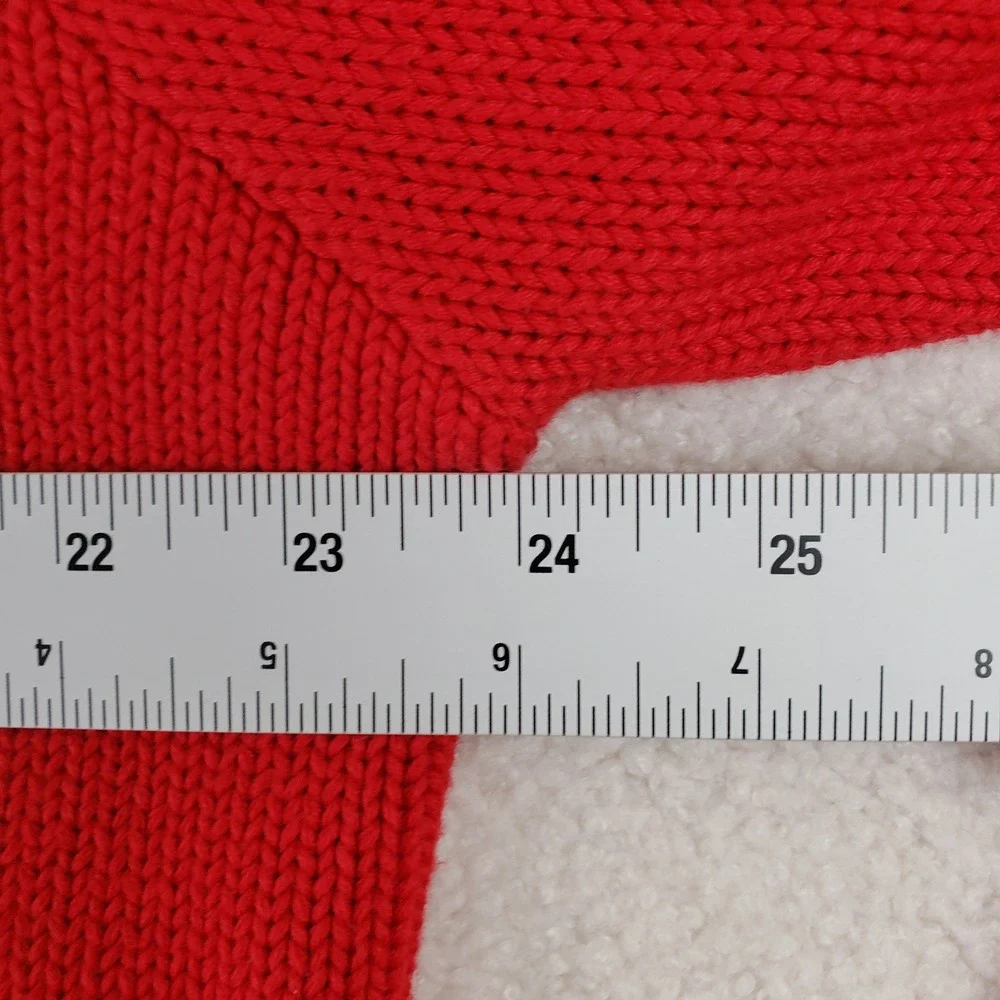 Polo Ralph Lauren Shaker Knit Sweater Mens Large Red Crewneck Pony Logo Classic